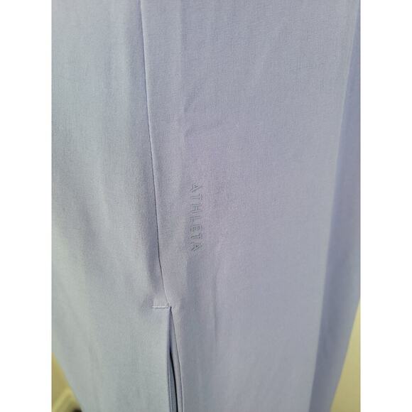 Athleta Arrival Maxi Dress Women's XS Adonis Blue Pockets Cross Back Athleisure - Picture 7 of 12